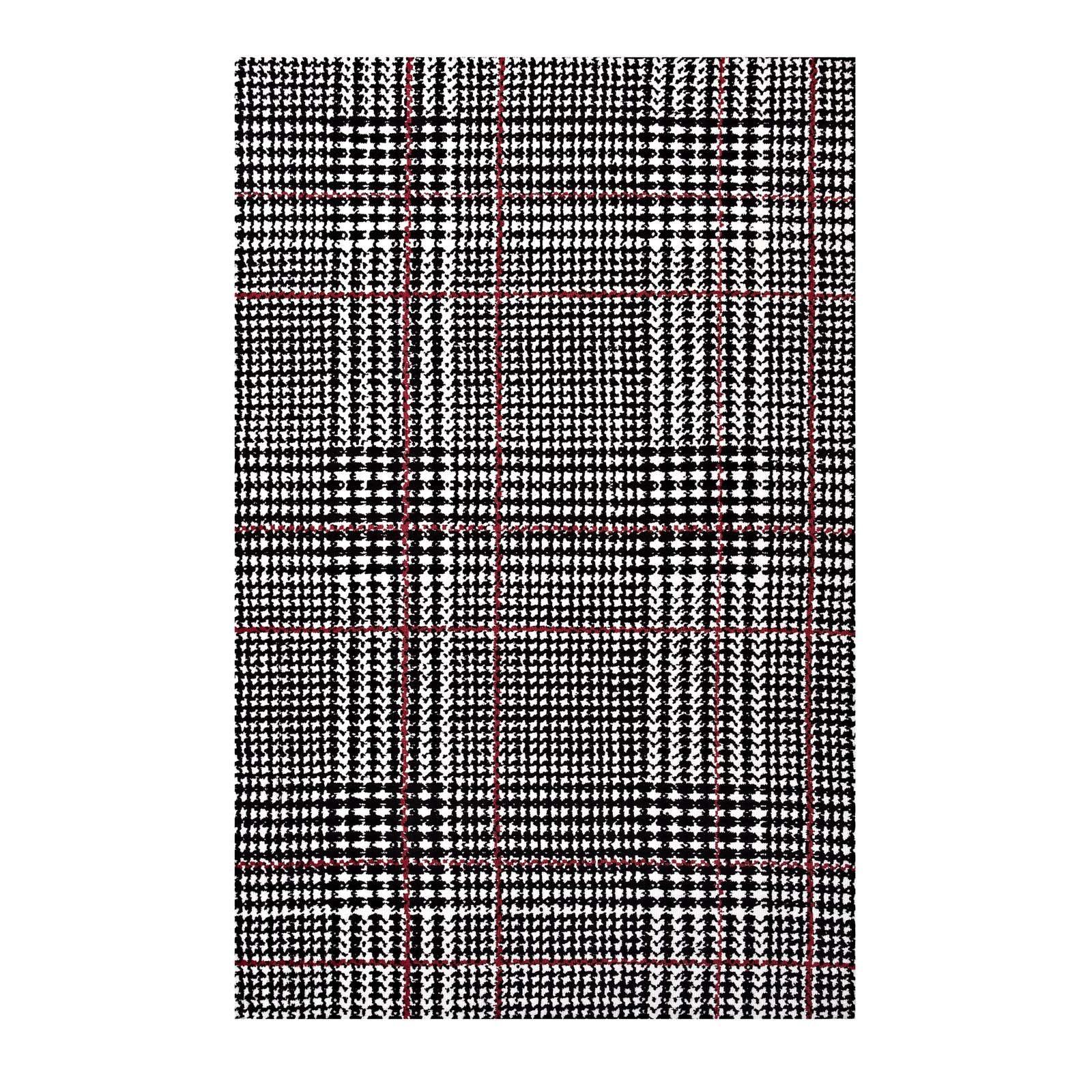 Modway Kaja Abstract Plaid Area Rug FredCo