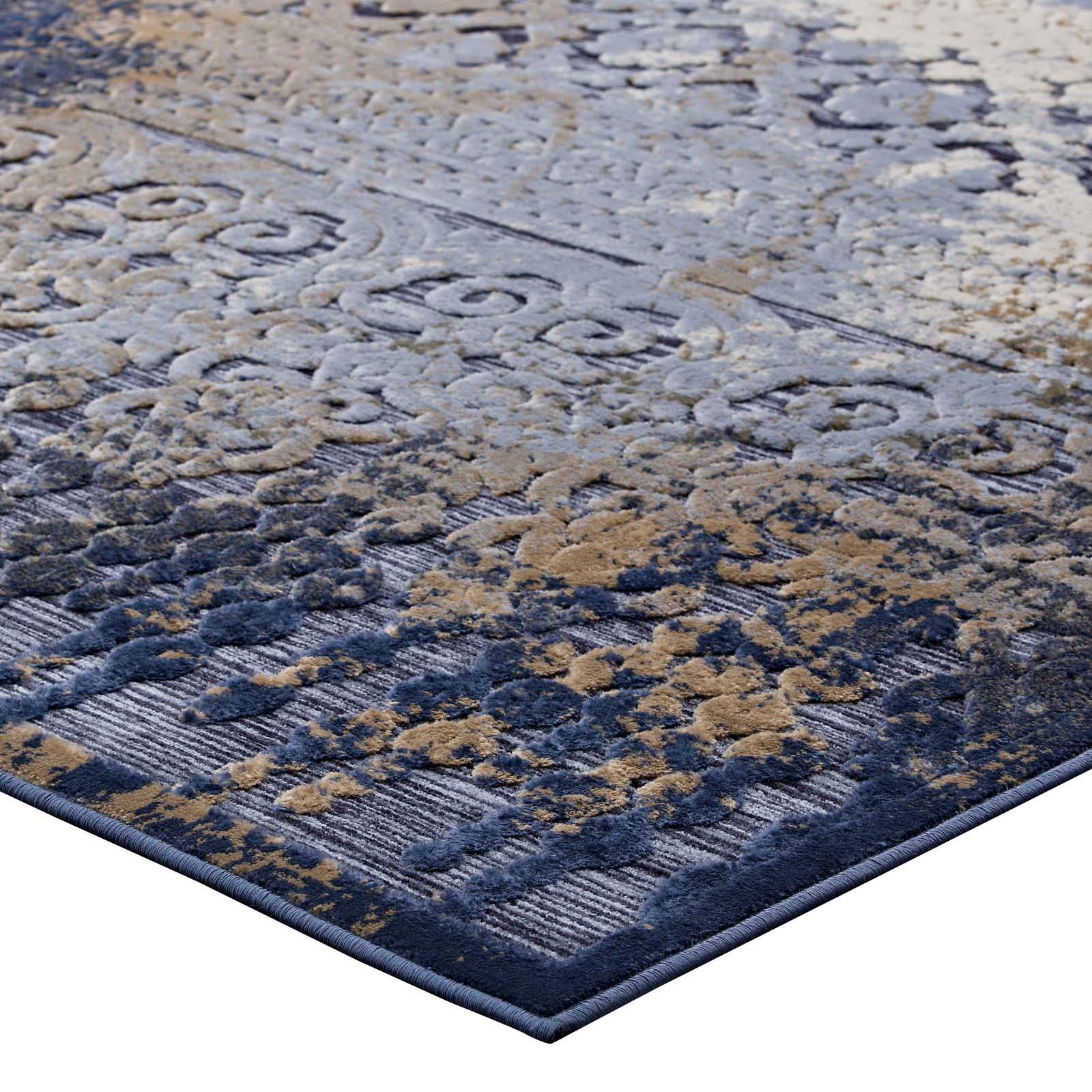 Modway Kalene Distressed Vintage Turkish Area Rug FredCo