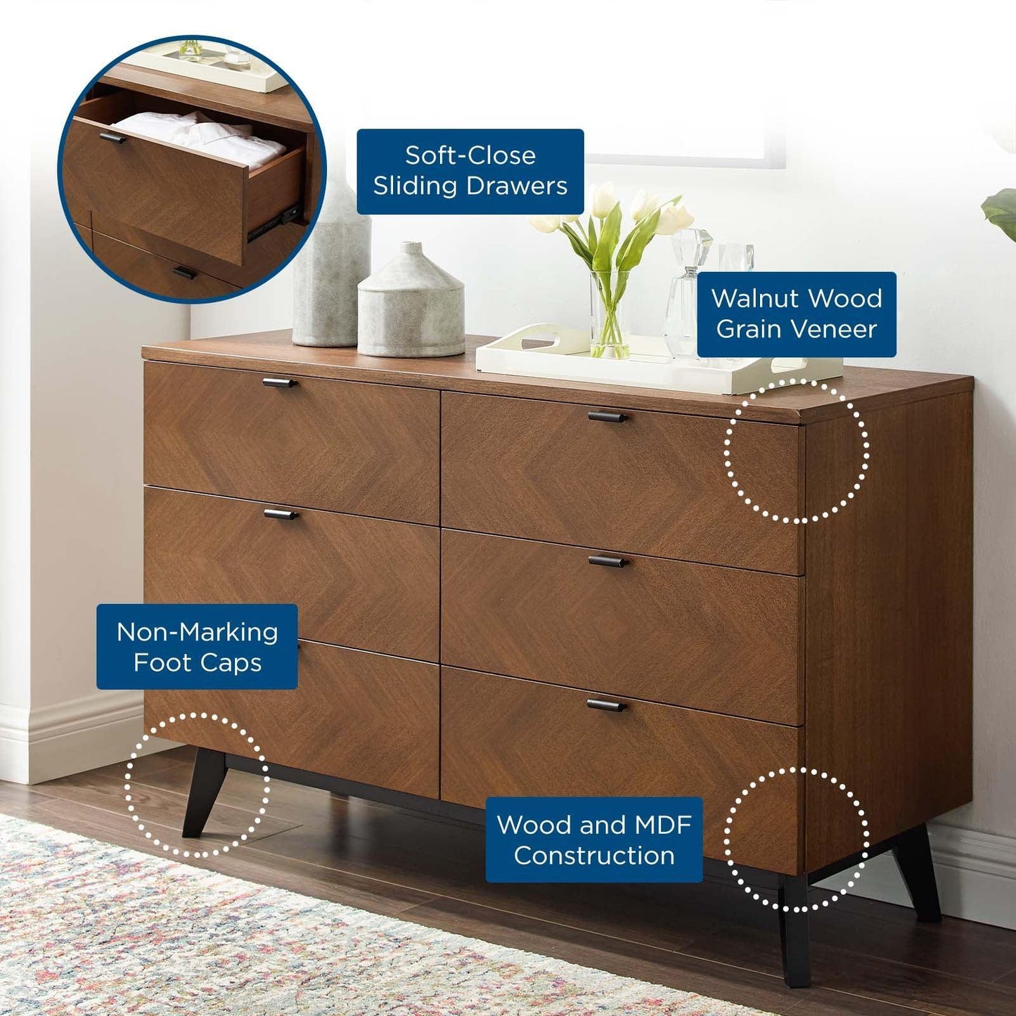 Modway Kali Wood Dresser FredCo