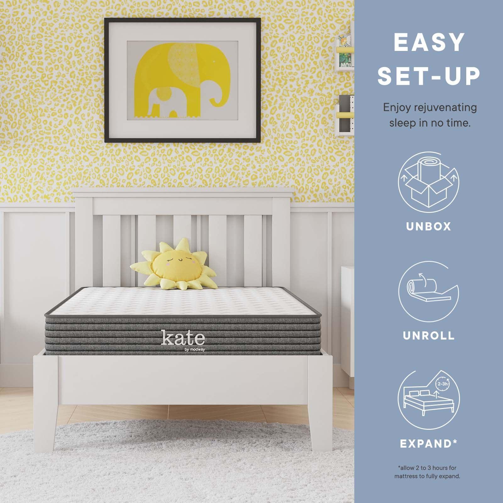 Modway Kate 6" Narrow Twin Mattress, MOD-7097 FredCo