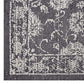 Modway Kazia Distressed Floral Lattice Area Rug FredCo