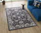 Modway Kazia Distressed Floral Lattice Area Rug FredCo