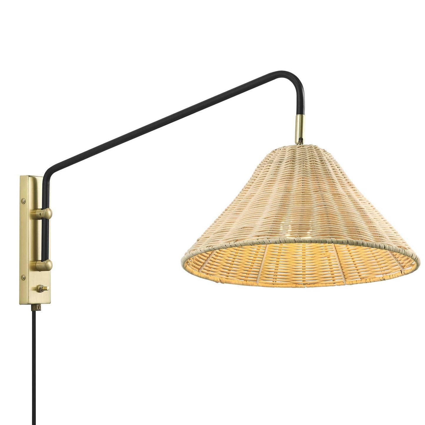 Modway Keala Rattan Wall Sconce, EEI-6255 FredCo
