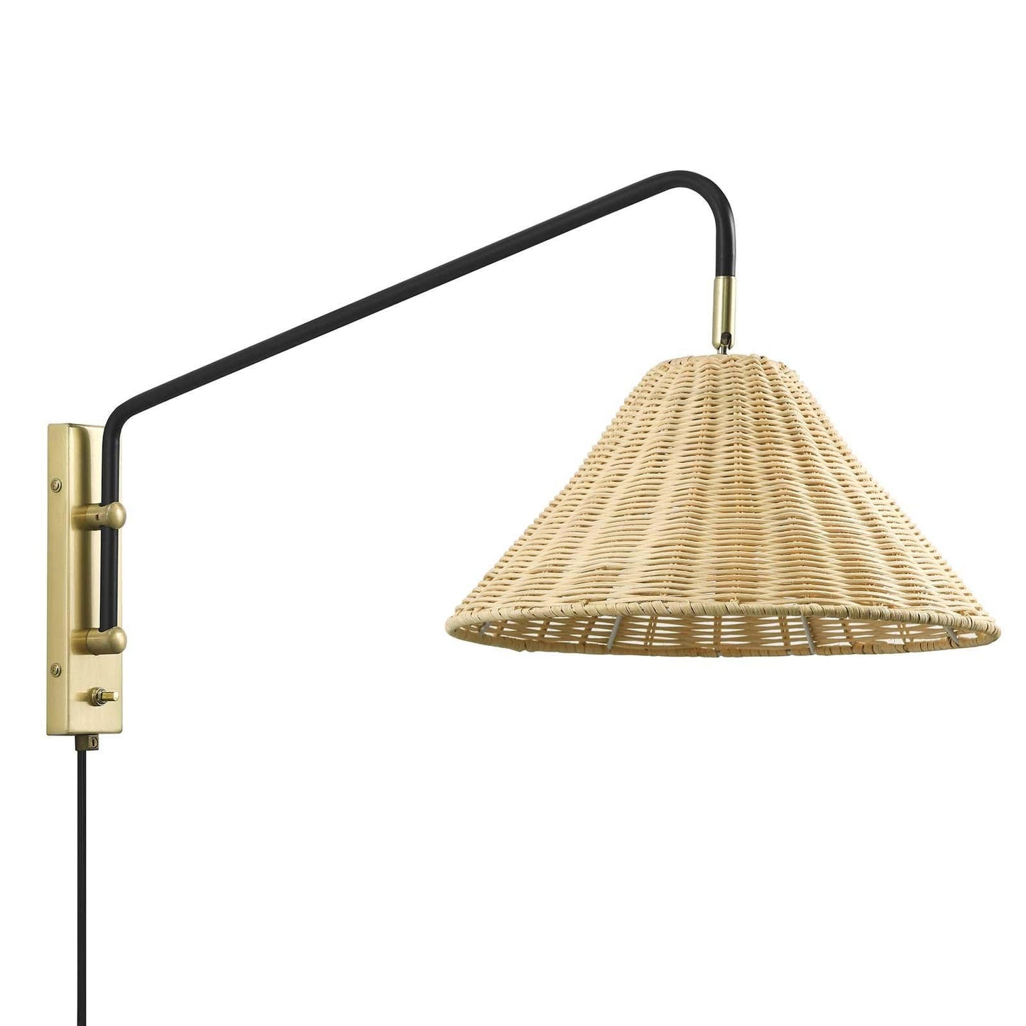 Modway Keala Rattan Wall Sconce, EEI-6255 FredCo