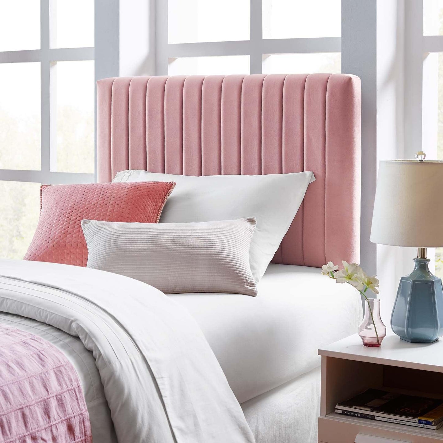 Modway Keira Twin Performance Velvet Headboard FredCo