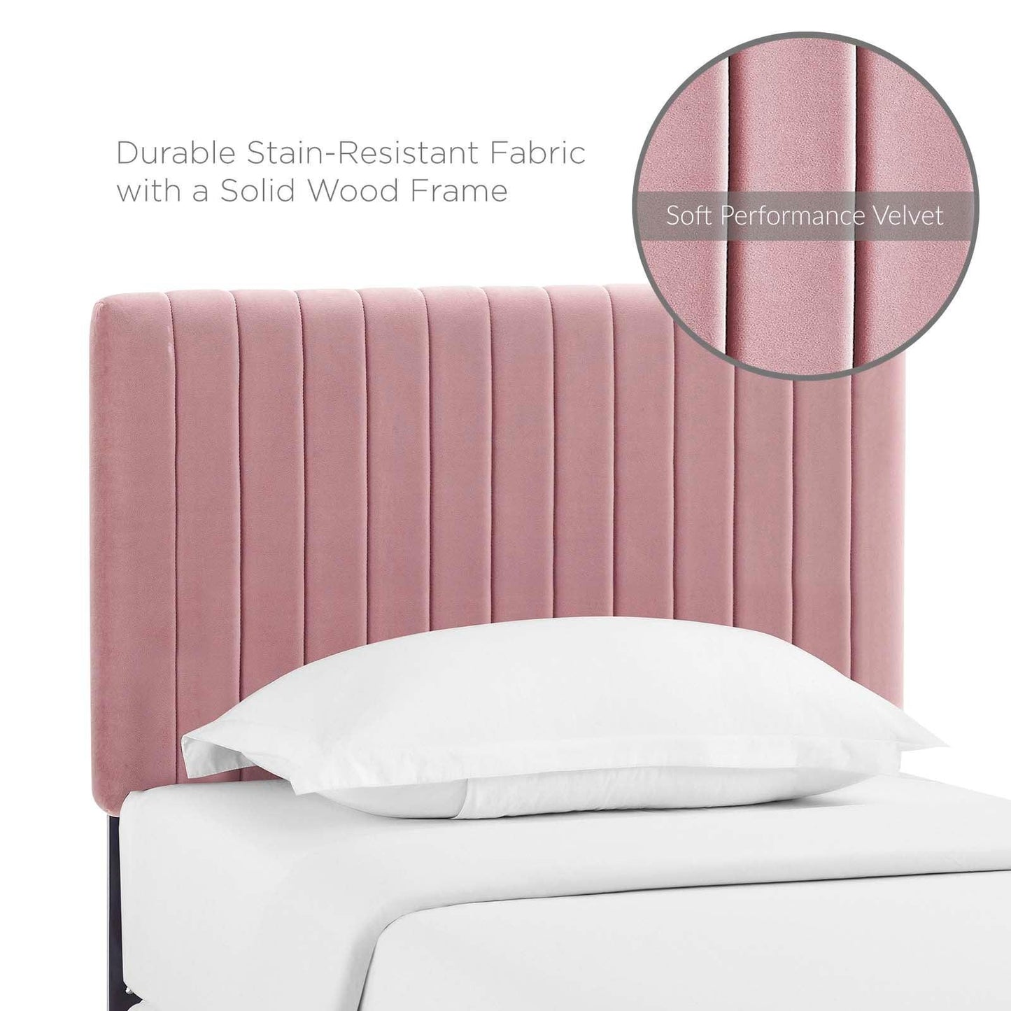 Modway Keira Twin Performance Velvet Headboard FredCo