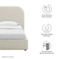 Modway Keynote Upholstered Fabric Curved Platform Bed FredCo