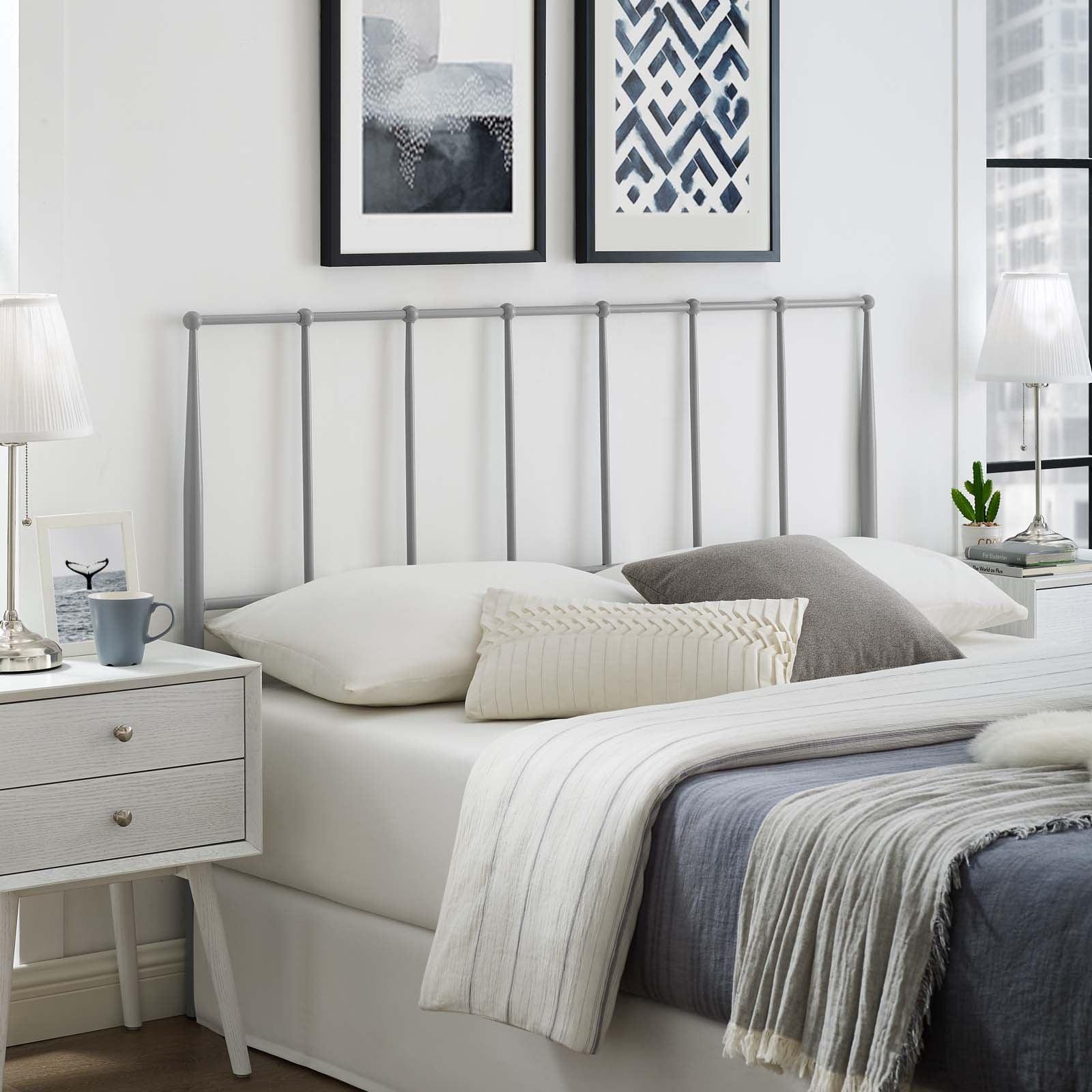 Modway Kiana Full Metal Stainless Steel Headboard FredCo