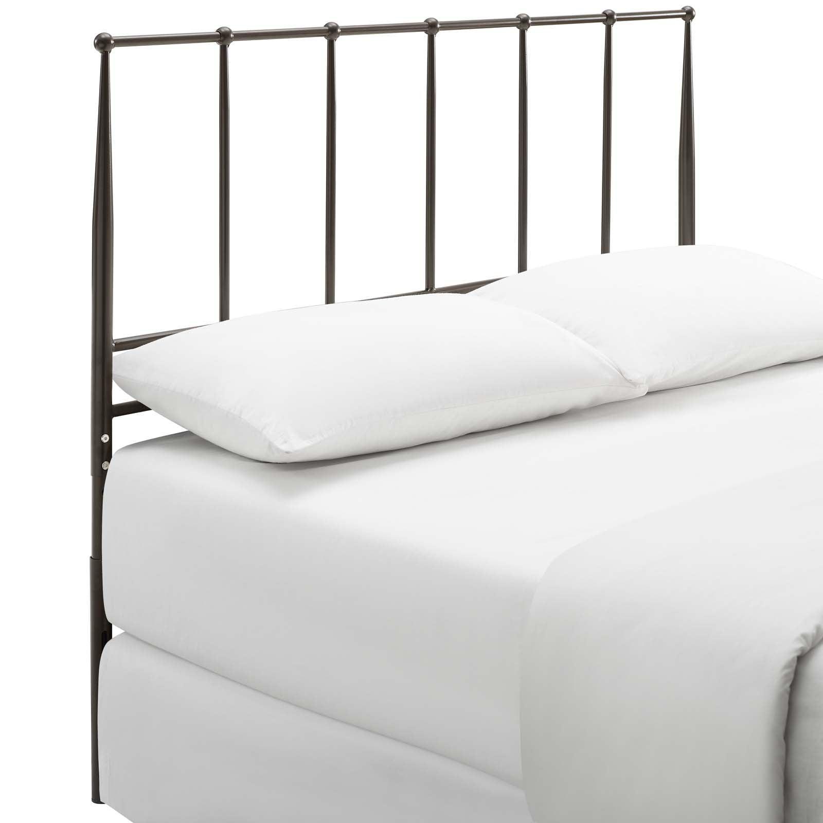 Modway Kiana Queen Metal Stainless Steel Headboard FredCo