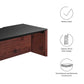 Modway Kinetic 38" Wall-Mount Office Desk With Cabinet and Shelf FredCo