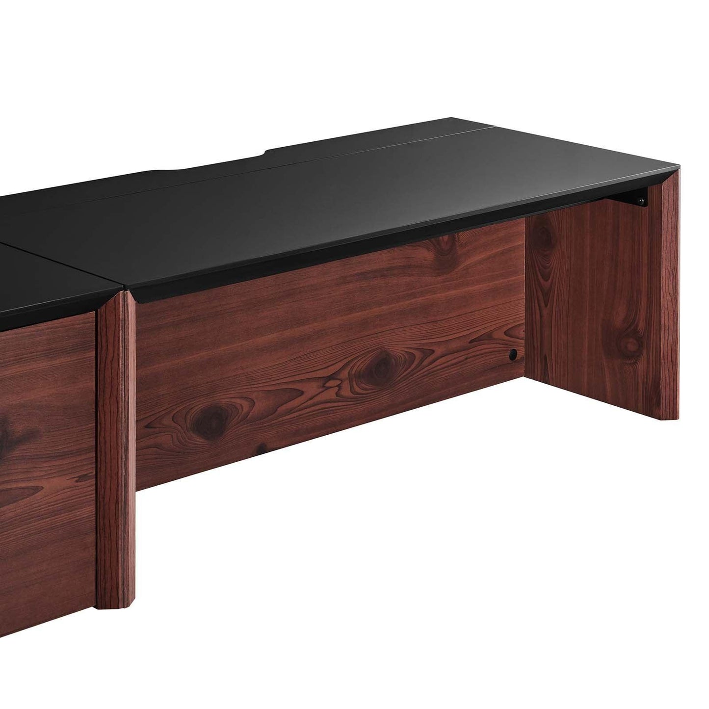 Modway Kinetic 38" Wall-Mount Office Desk With Cabinet and Shelf FredCo