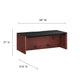 Modway Kinetic 38" Wall-Mount Office Desk With Cabinet and Shelf FredCo