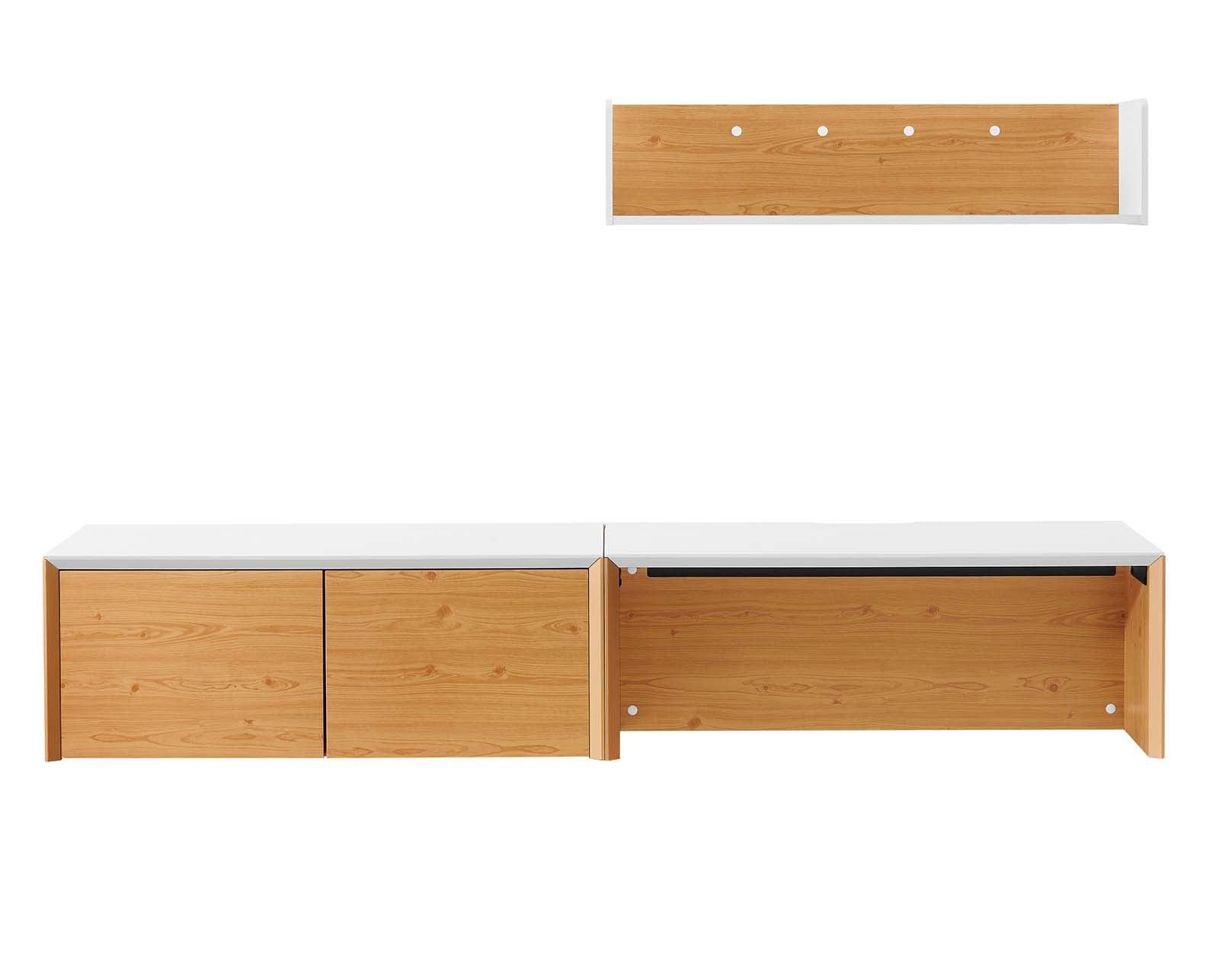 Modway Kinetic 38" Wall-Mount Office Desk With Cabinet and Shelf FredCo