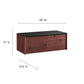 Modway Kinetic 49" Wall-Mount Office Desk With Cabinet and Shelf FredCo