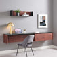 Modway Kinetic 49" Wall-Mount Office Desk With Cabinet and Shelf FredCo