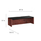 Modway Kinetic 49" Wall-Mount Office Desk With Cabinet and Shelf FredCo