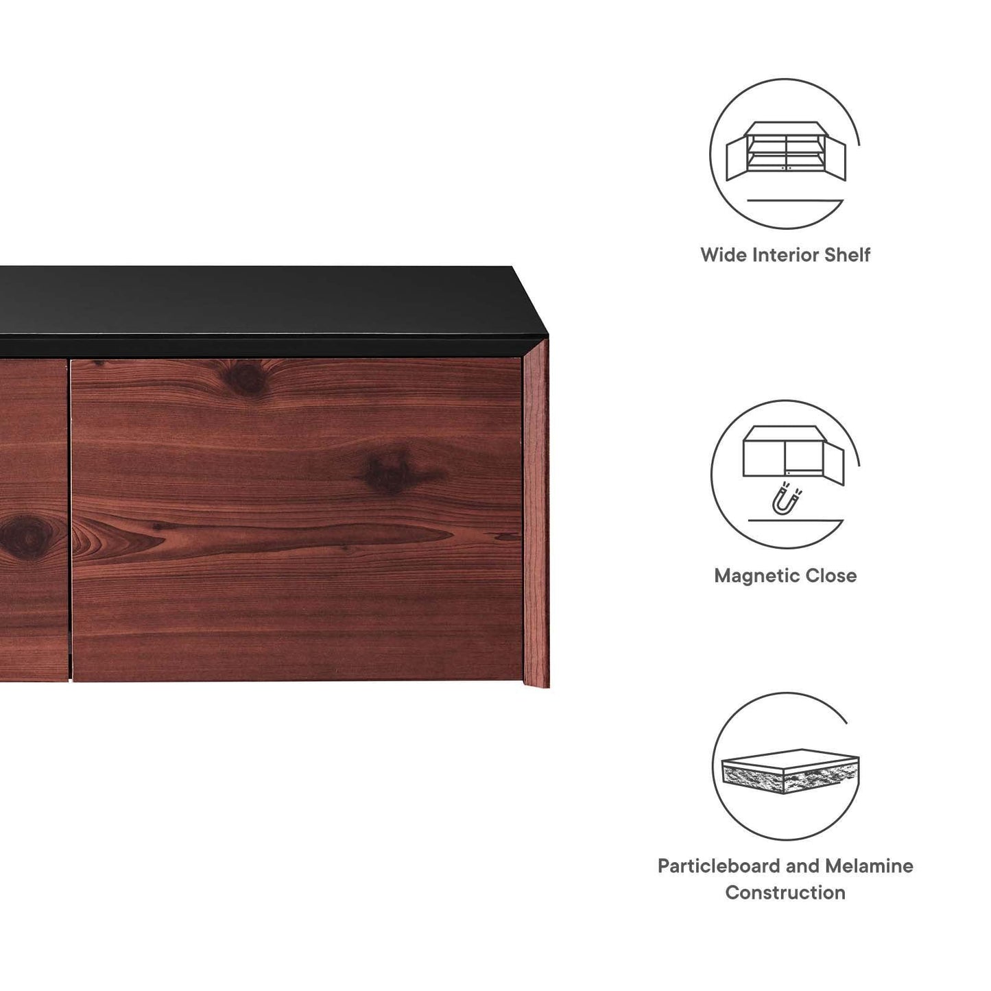 Modway Kinetic Wall-Mount Office Storage Cabinet FredCo