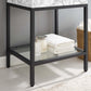 Modway Kingsley 26" Black Stainless Steel Bathroom Vanity FredCo