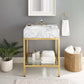 Modway Kingsley 26" Gold Stainless Steel Bathroom Vanity FredCo
