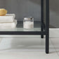 Modway Kingsley 36" Black Stainless Steel Bathroom Vanity FredCo