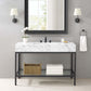 Modway Kingsley 50" Black Stainless Steel Bathroom Vanity FredCo