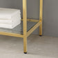 Modway Kingsley 50" Gold Stainless Steel Bathroom Vanity FredCo