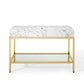 Modway Kingsley 50" Gold Stainless Steel Bathroom Vanity FredCo
