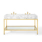 Modway Kingsley 60" Gold Stainless Steel Bathroom Vanity FredCo