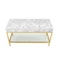 Modway Kingsley 60" Gold Stainless Steel Bathroom Vanity FredCo