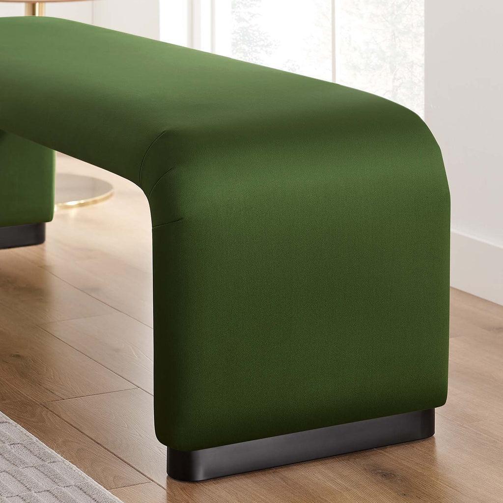 Modway Koda Performance Velvet Waterfall Long Bench FredCo