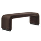 Modway Koda Performance Velvet Waterfall Long Bench FredCo