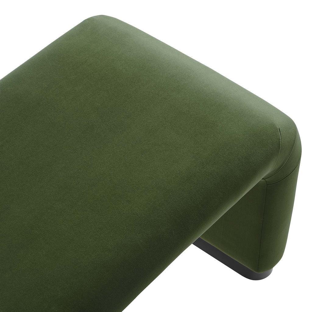Modway Koda Performance Velvet Waterfall Long Bench FredCo
