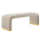 Modway Koda Performance Velvet Waterfall Long Bench FredCo