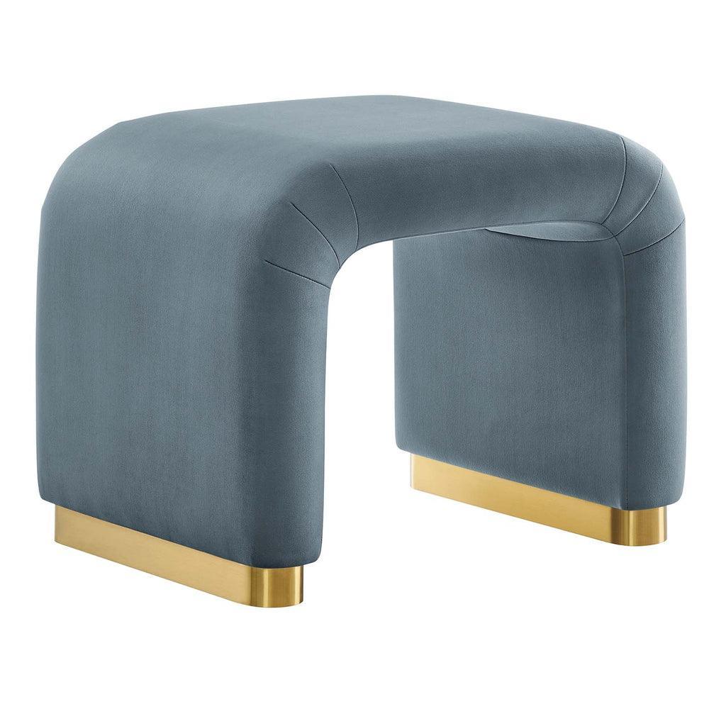Modway Koda Performance Velvet Waterfall Stool FredCo