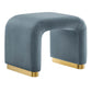 Modway Koda Performance Velvet Waterfall Stool FredCo