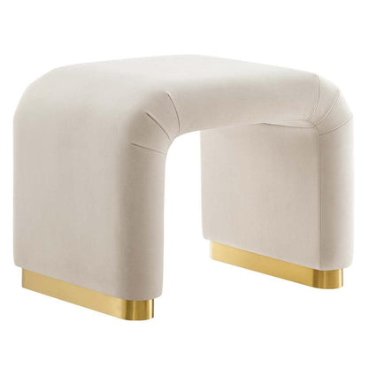 Modway Koda Performance Velvet Waterfall Stool FredCo
