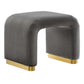Modway Koda Performance Velvet Waterfall Stool FredCo