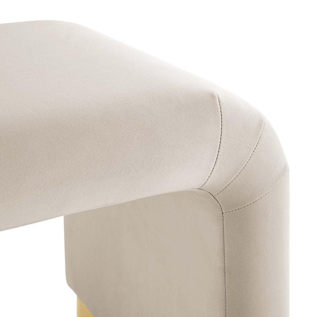 Modway Koda Performance Velvet Waterfall Stool FredCo