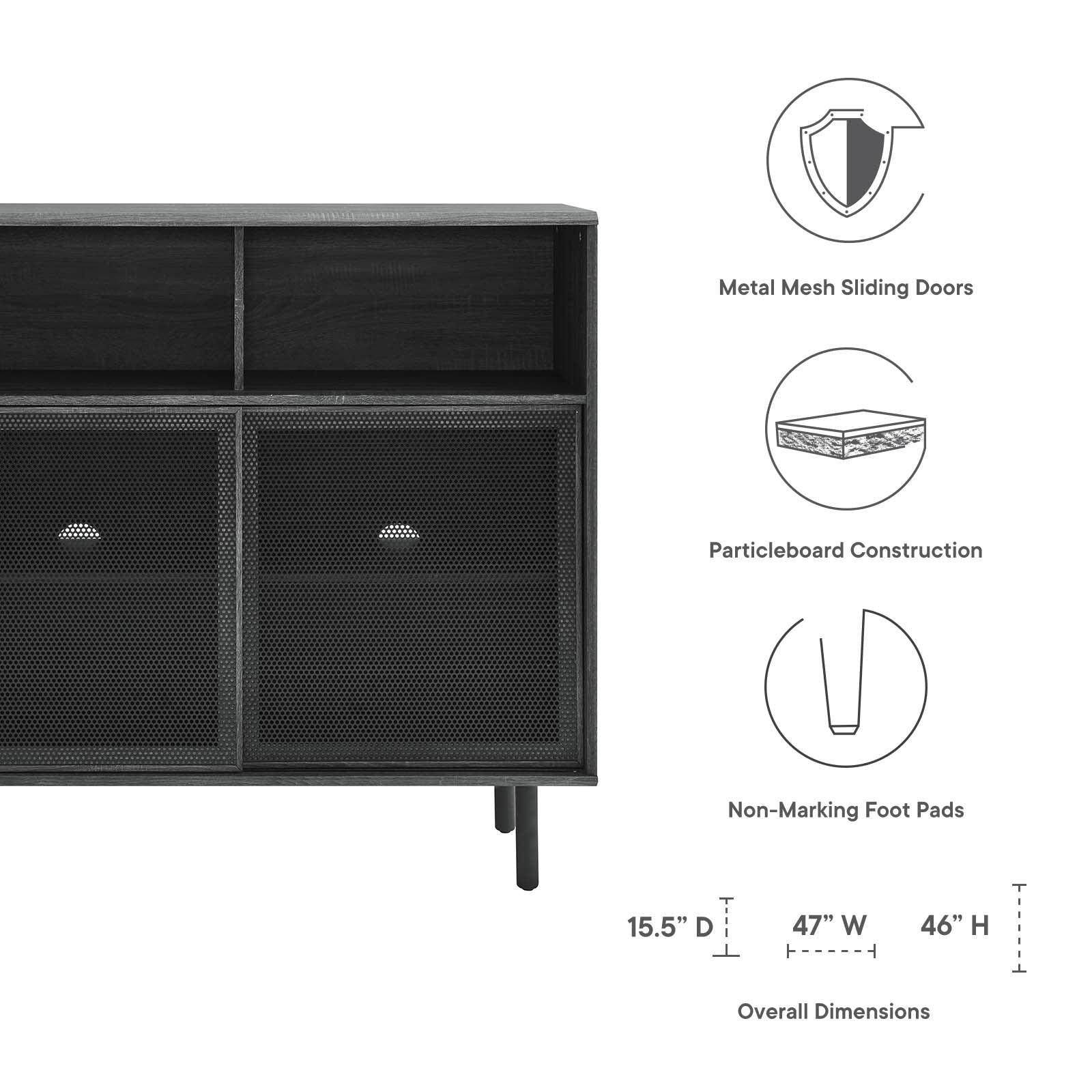 Modway Kurtis 47" Display Cabinet FredCo