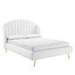 Modway Lana Queen Performance Velvet Wingback Platform Bed FredCo