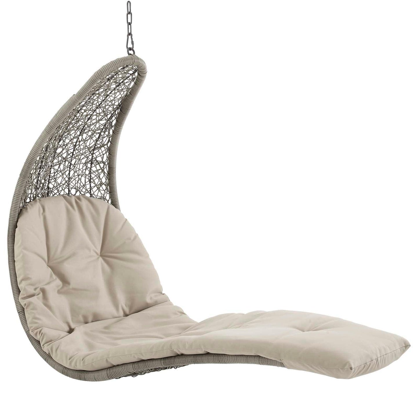 Modway Landscape Hanging Chaise Lounge Outdoor Patio Swing Chair FredCo