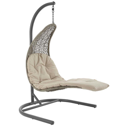 Modway Landscape Hanging Chaise Lounge Outdoor Patio Swing Chair FredCo