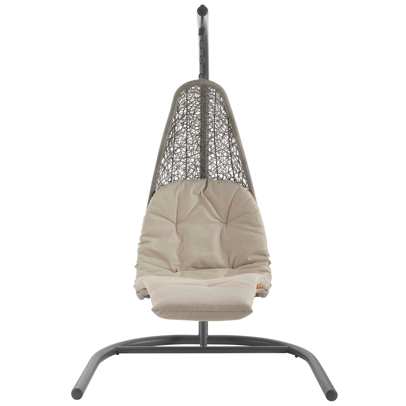 Modway Landscape Hanging Chaise Lounge Outdoor Patio Swing Chair FredCo