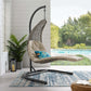 Modway Landscape Hanging Chaise Lounge Outdoor Patio Swing Chair FredCo