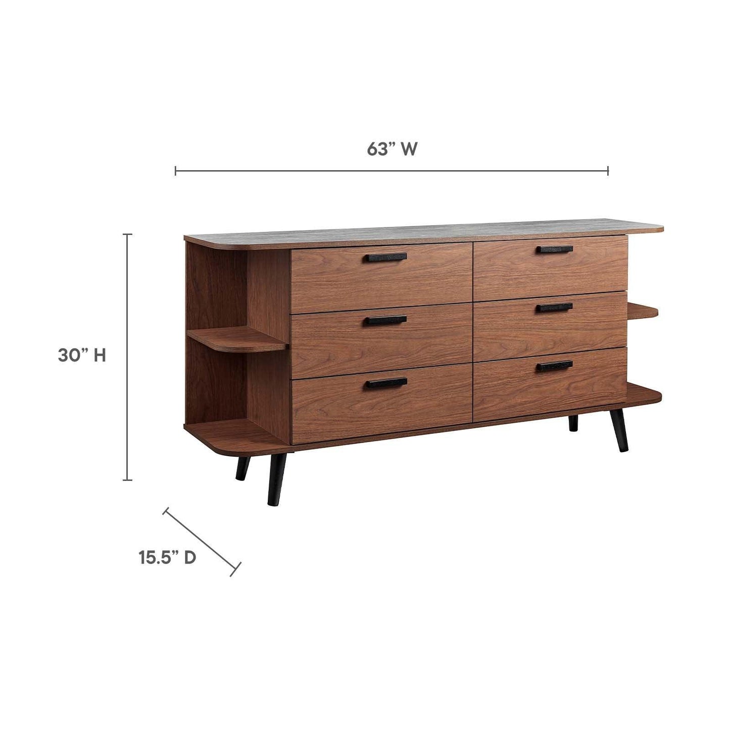 Modway Langston Open Display Storage Sideboard FredCo