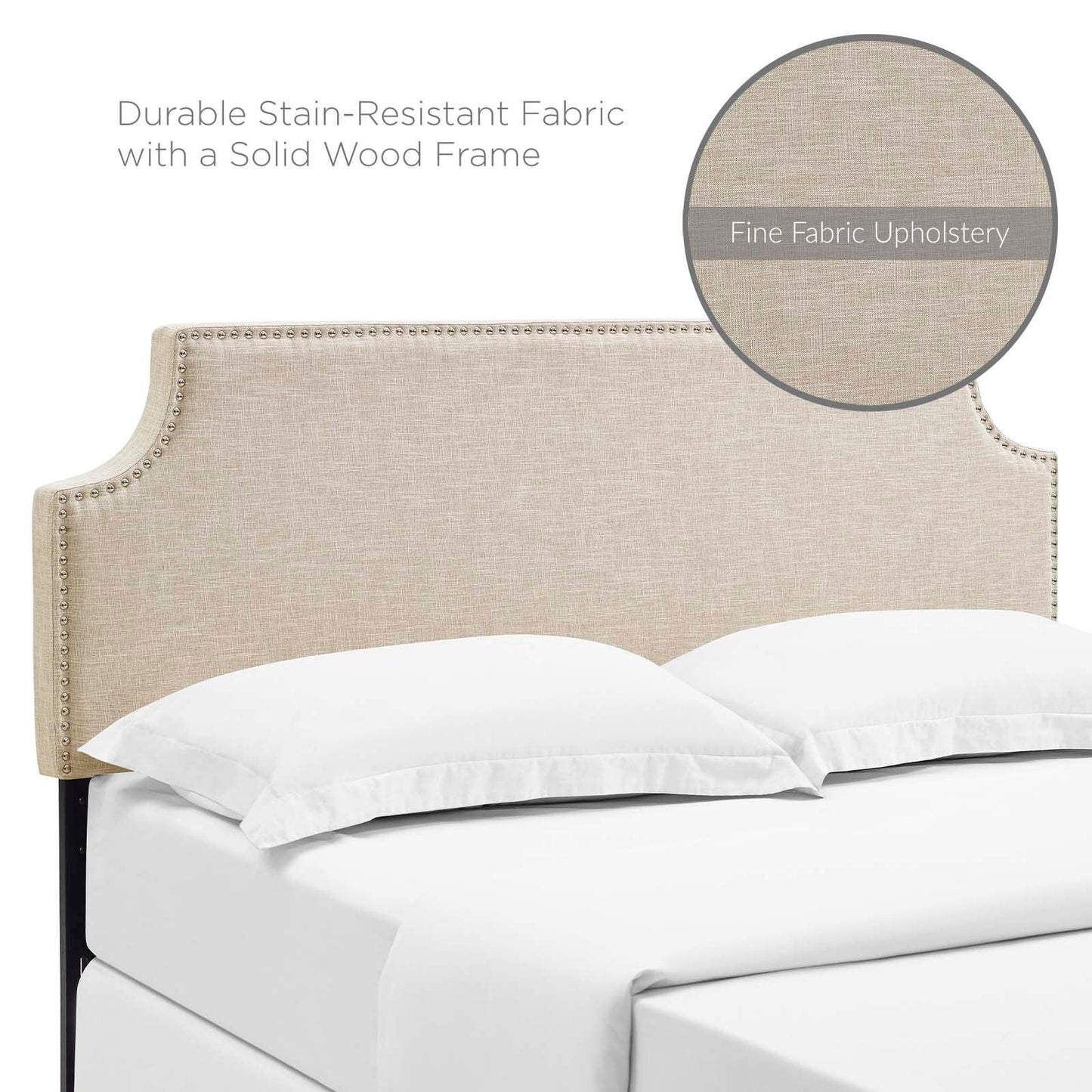 Modway Laura Queen Upholstered Fabric Headboard FredCo