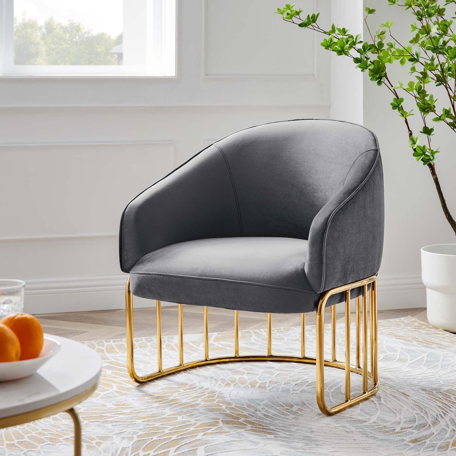 Modway Legacy Performance Velvet Armchair FredCo