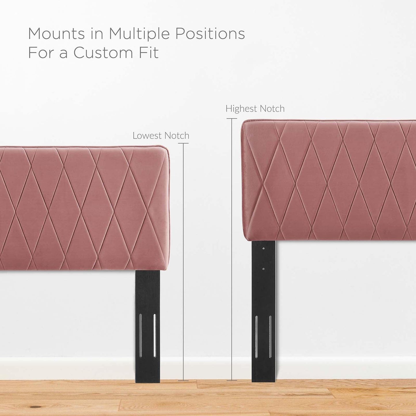 Modway Leila Performance Velvet Twin Headboard FredCo
