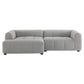 Modway Liana Left-Facing Upholstered Fabric Modular Sofa with Chaise FredCo