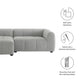 Modway Liana Left-Facing Upholstered Fabric Modular Sofa with Chaise FredCo